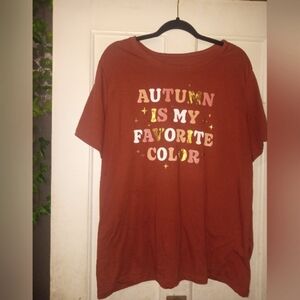 Autumn Graphic Tee - Rust